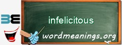 WordMeaning blackboard for infelicitous